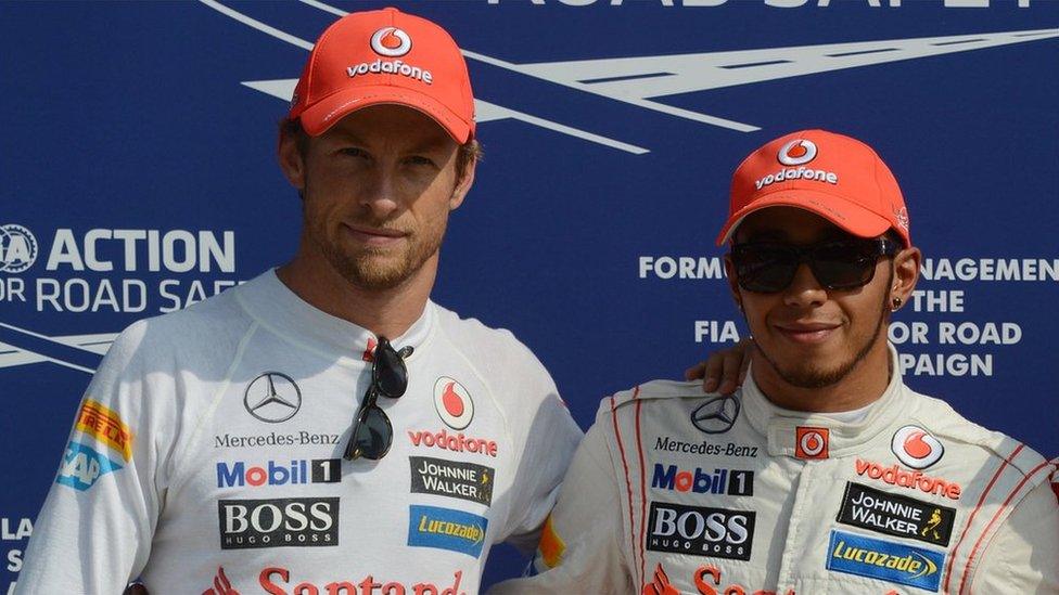 Jenson Button and Lewis Hamilton