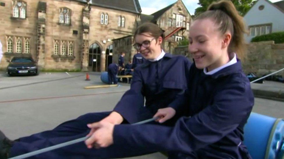 Pupils at The JCB academy