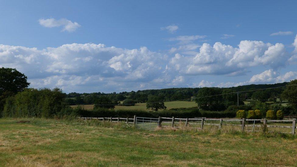 The field where solar panels would of been installed