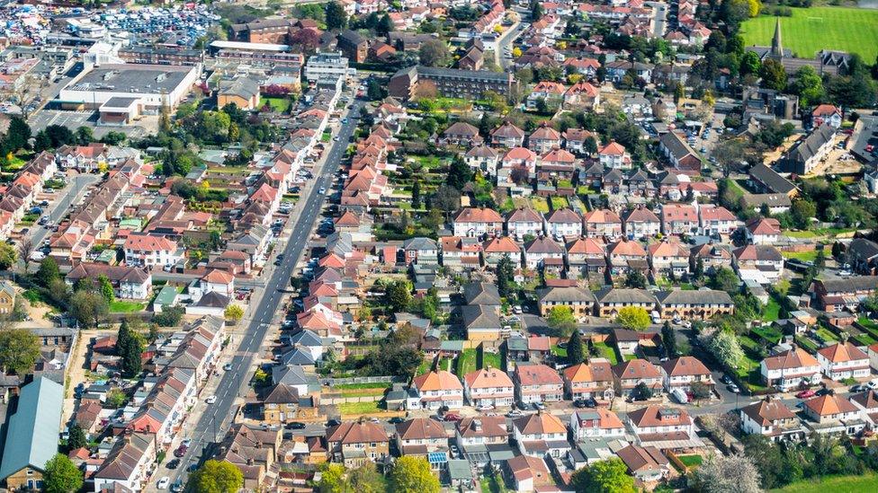 Houses from above