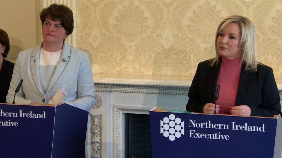 First Minister Arlene Foster and Deputy First Minister Michelle O'Neill