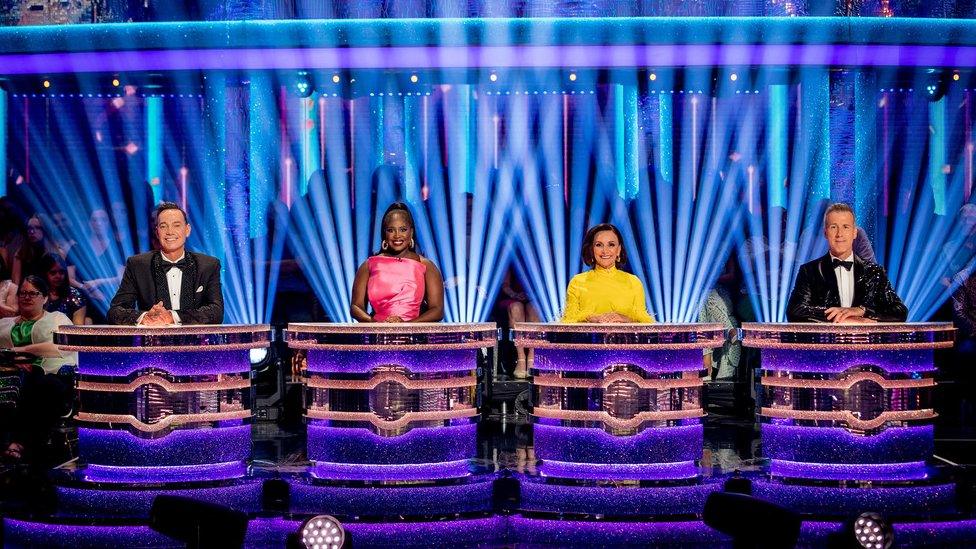 Strictly judges, left to right Craig Revel Horwood, Motsi Mabuse, Shirley Ballas and Anton du Beke