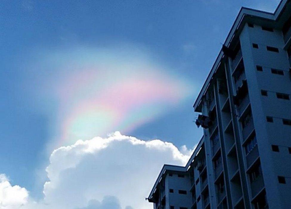 Picture of fire rainbow in Singapore on 20 February 2017