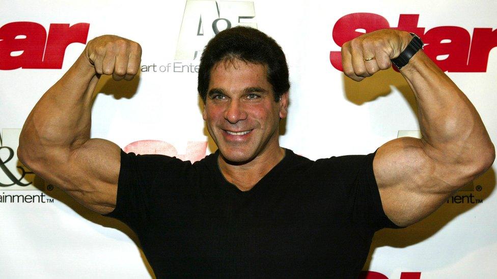 Lou Ferrigno doing his best Hulk impression