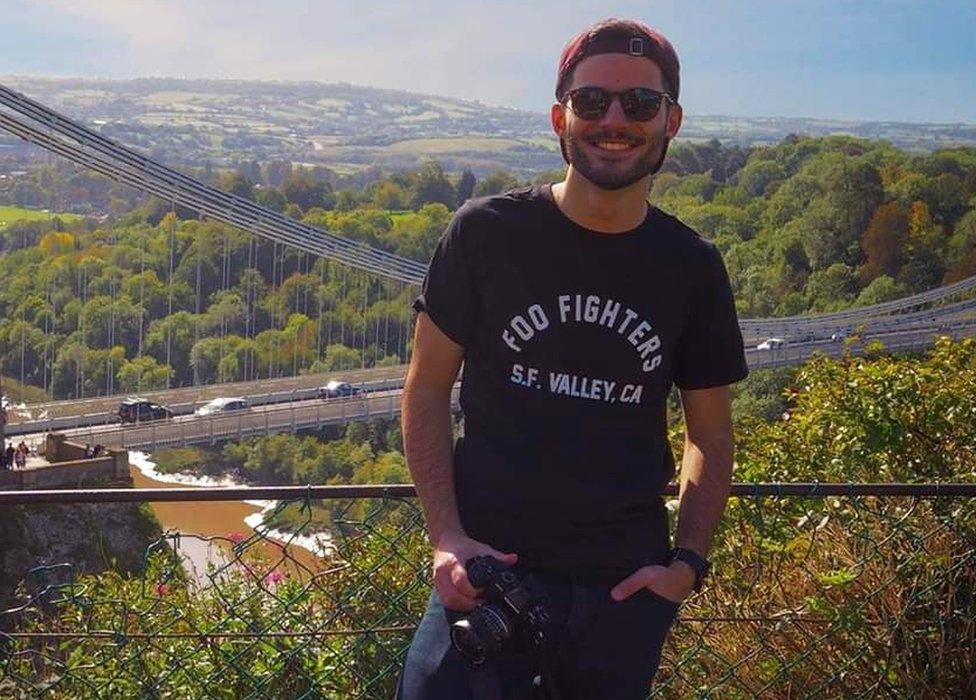 Gabriele Caredda, 27, a nurse working for the NHS in the UK