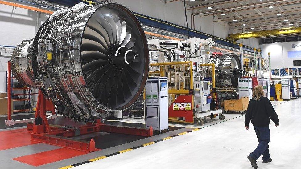 Worker at Rolls-Royce factory