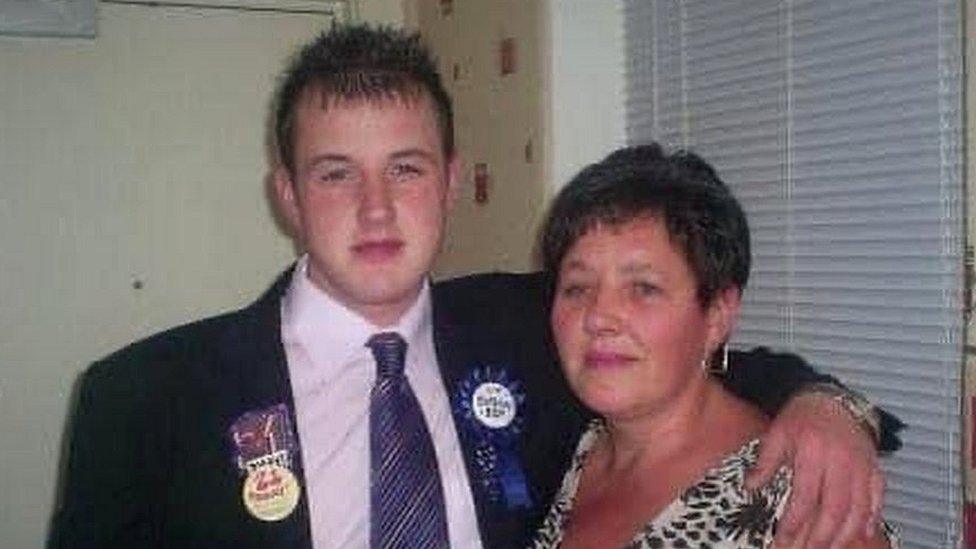 Sean Binnie and his mother Janette Binnie