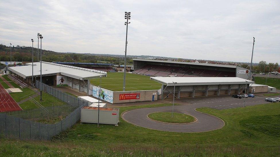 Sixfields as seen in April 2014