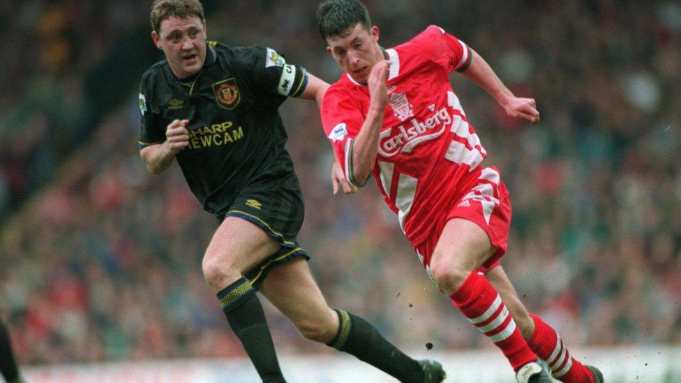 Robbie Fowler playing for Liverpool