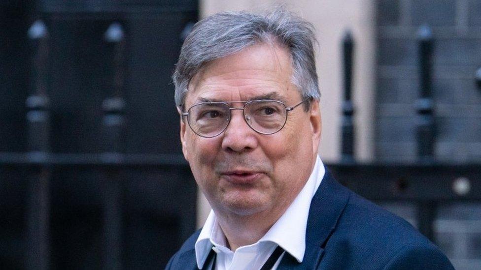 Mark Fullbrook leaving after a meeting with the new Prime Minister Liz Truss at Downing Street