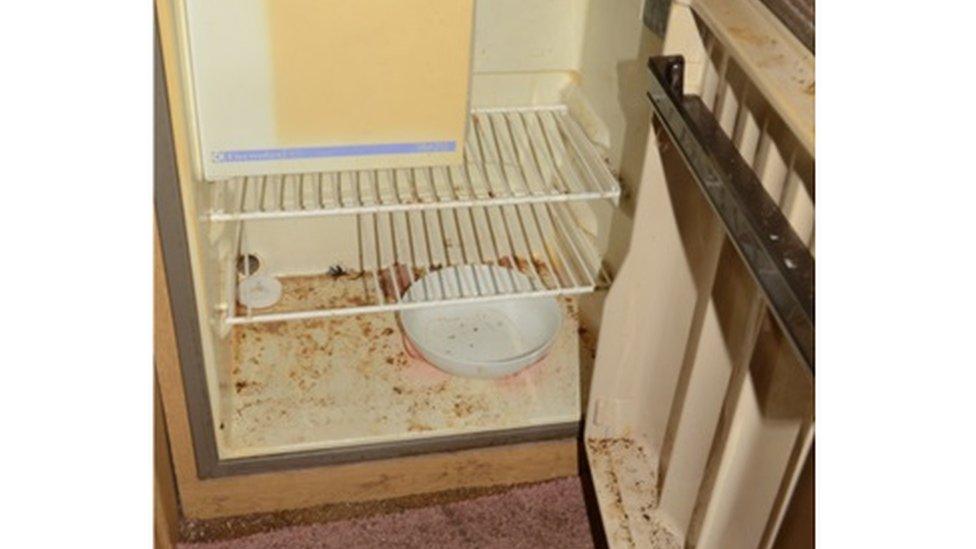 The conditions were described in court as "unhygienic"