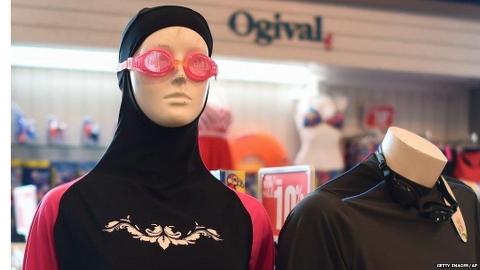 A Burkini on display at a shop