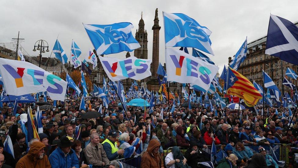 pro-independence rally