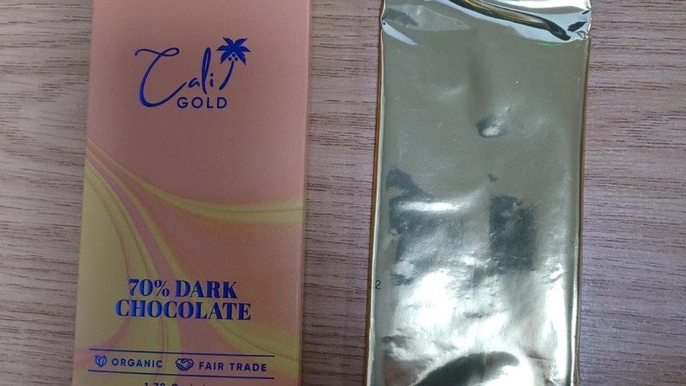 Cali Gold chocolate bar