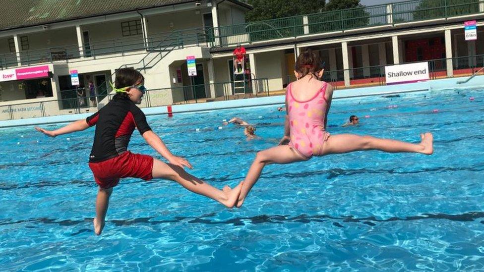 fun at Peterborough Lido