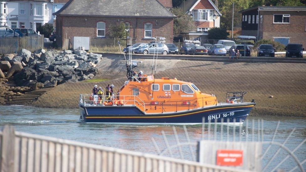 Search after empty dinghy found drifting offshore