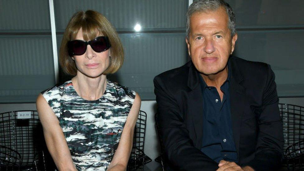 Anna Wintour and Mario Testino