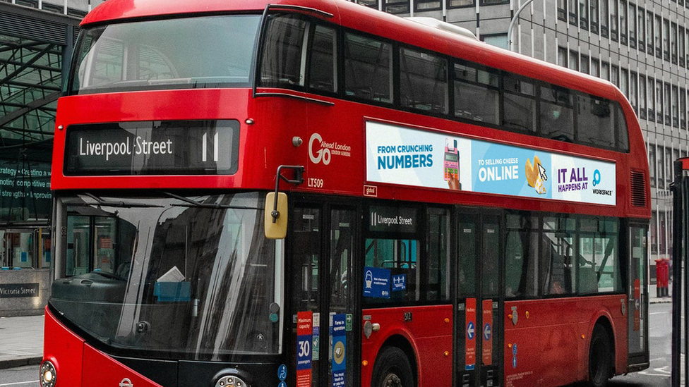 The advert was planned to go across bus and Tube platforms