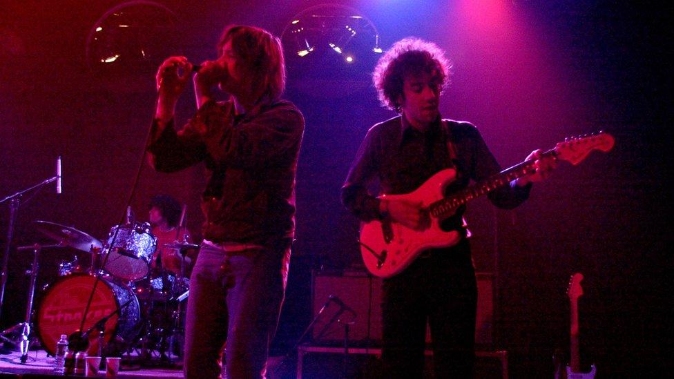 The Strokes In Concert at The Vanderbilt at The Vanderbilt in New York City in 2001