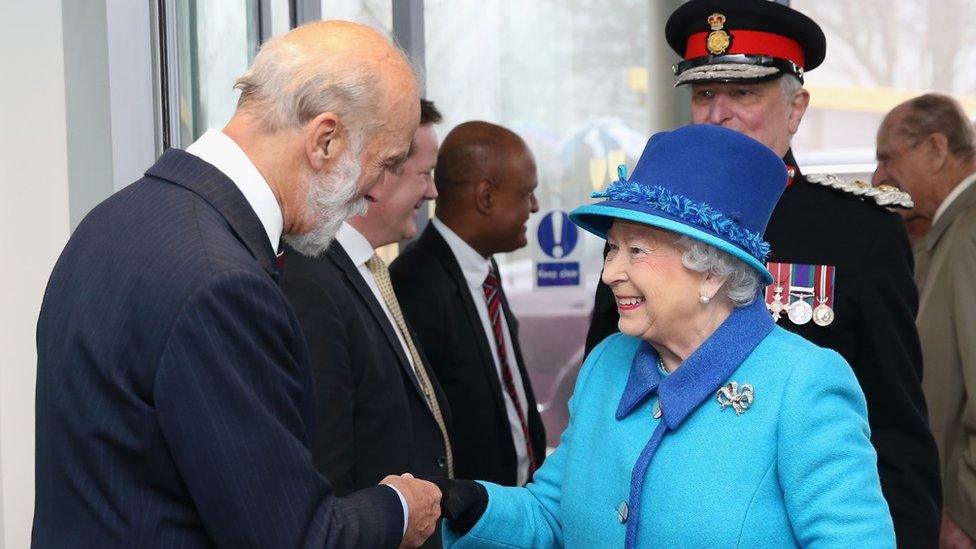 Queen and Prince Michael of Kent at the Battle of Britain memorial event