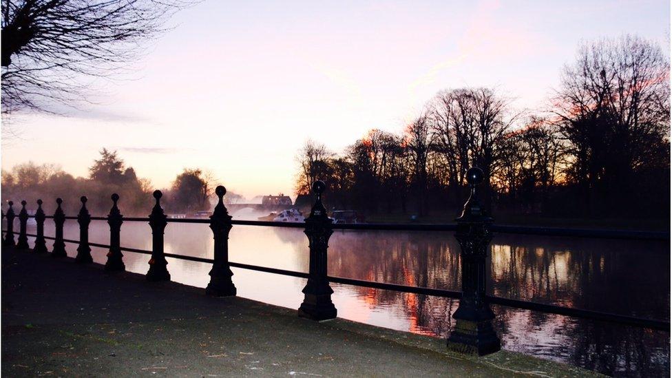 Early morning sunrise in Abingdon