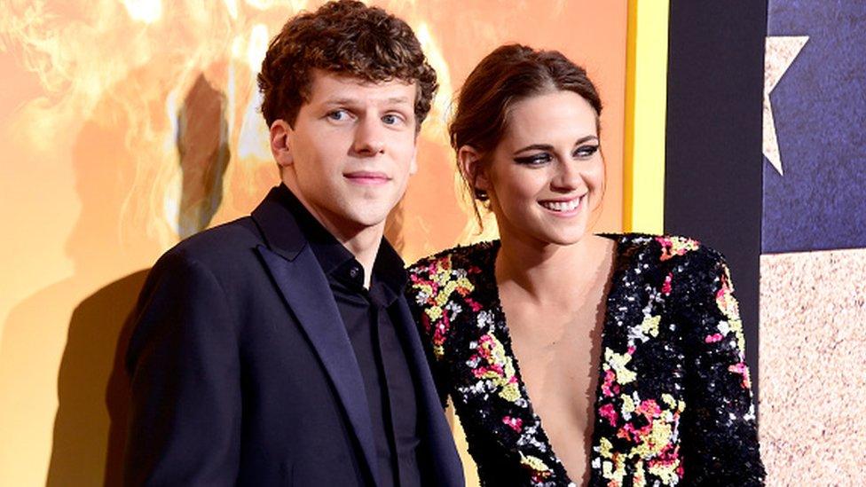 Jesse Eisenberg and Kristen Stewart