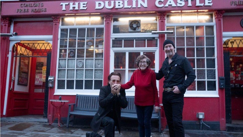 Pavel and Steve with Peggy Conlon