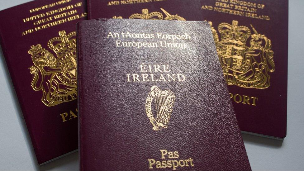 Irish and British passports