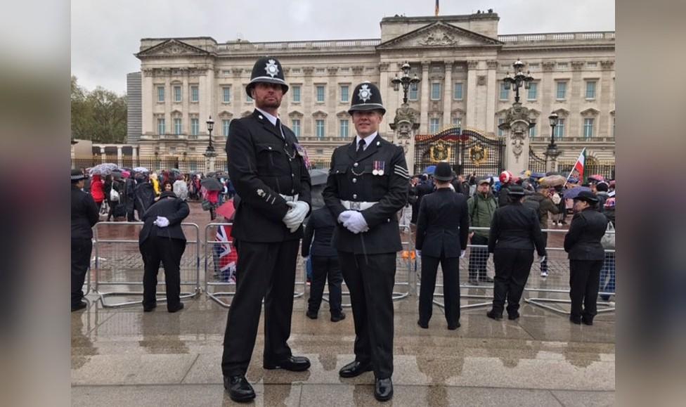 PC Andy Poole. left