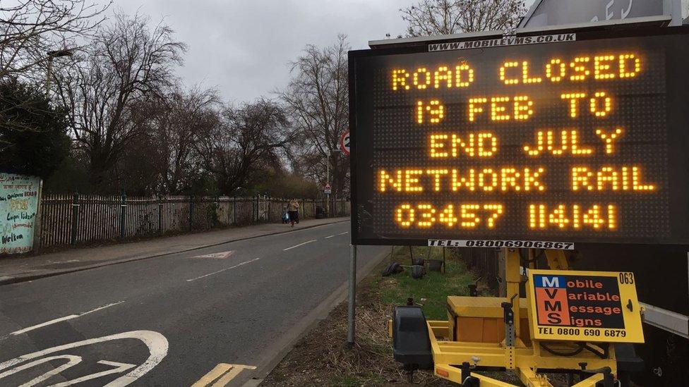 Sign on Ford End Road