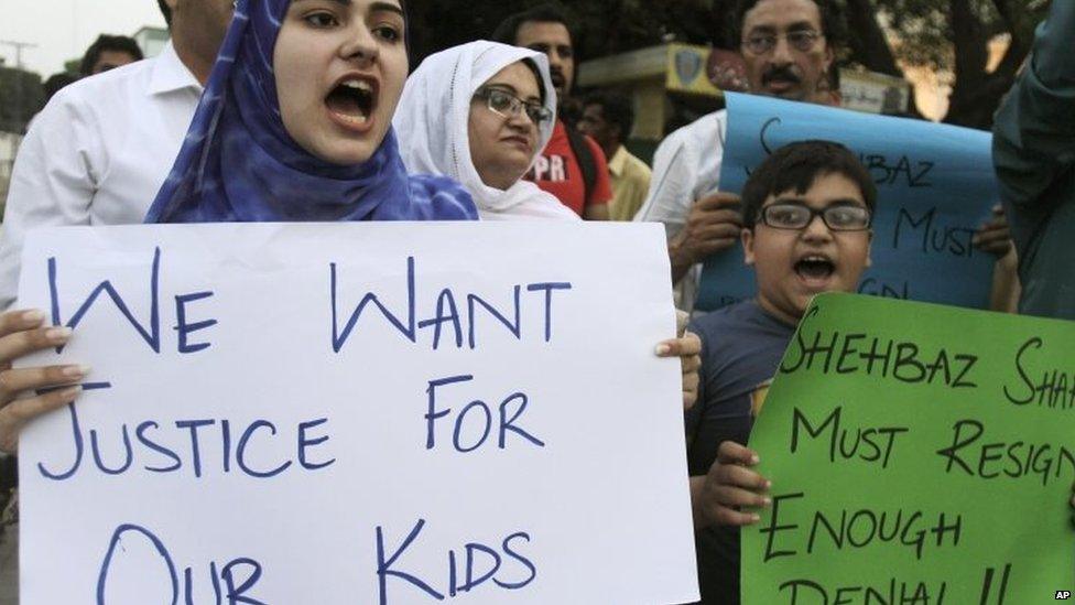 Pakistan child sex abuse Seven arrested in Punjab BBC News 