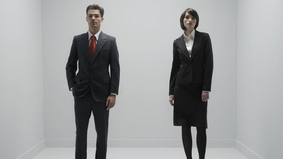 Man and woman in suit