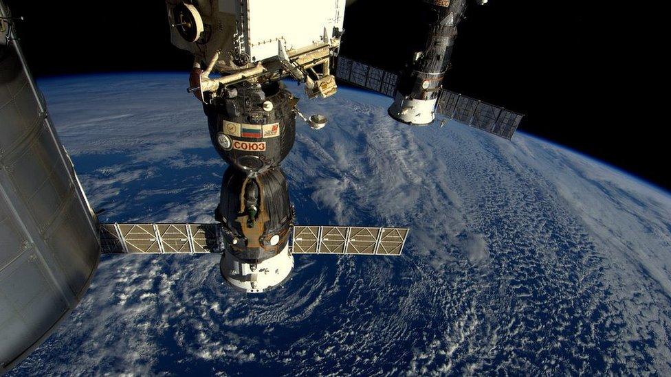 Docked Soyuz