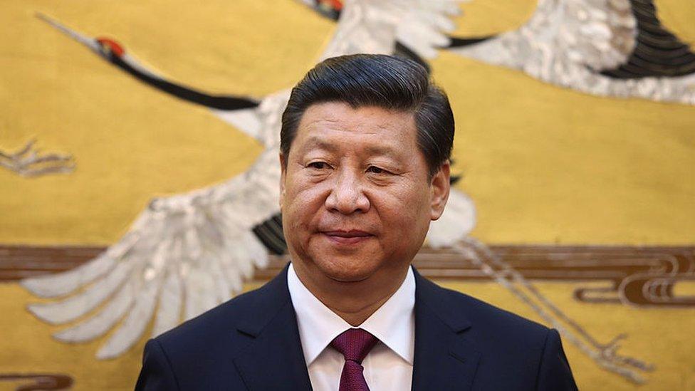 Chinese President Xi Jinping attends a signing ceremony with King Abdullah II bin Al Hussein of Jordan in Beijing.