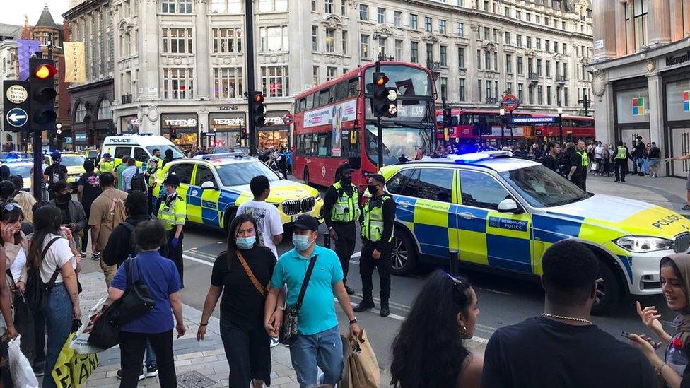 Police at Oxford Circus