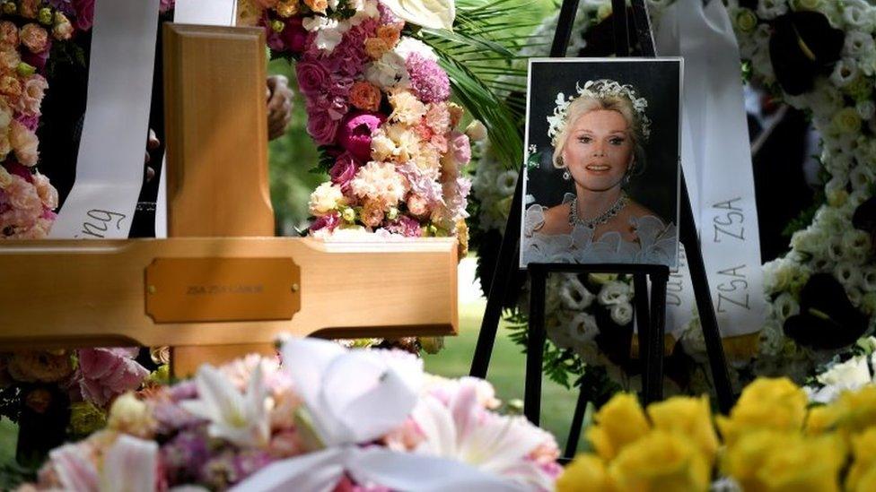 Hungarian-born actress Zsa Zsa Gabor is laid to rest five years after her death