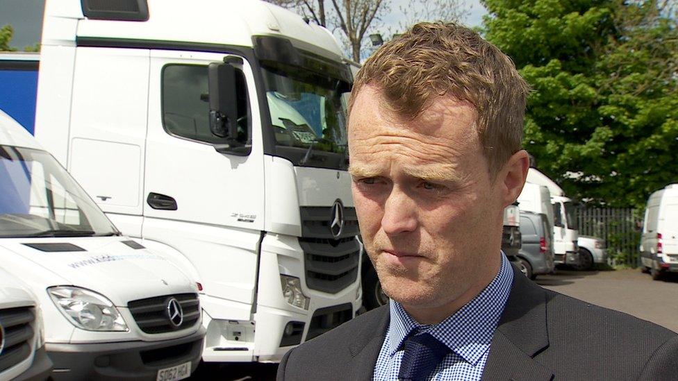 Seamus Leheny described the plans as 'quite concerning to those involved in moving goods cross-border'