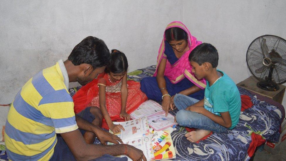 Nirma Devi with her family