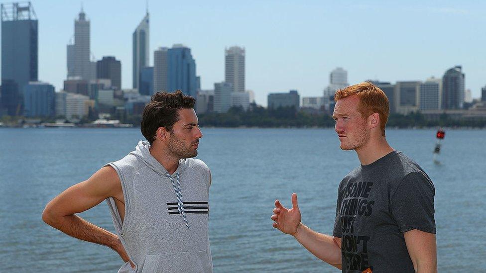 Mitchell Watt and Greg Rutherford