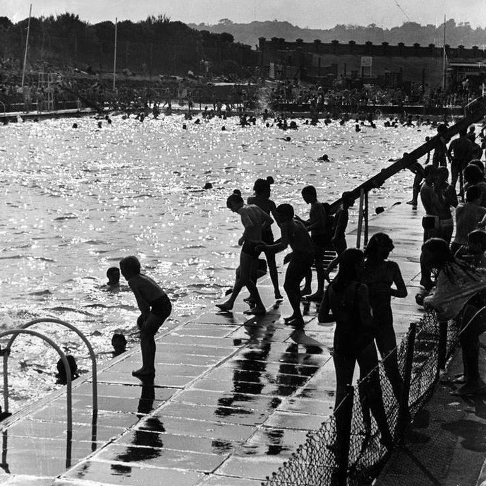 Barry Cold Knap pool in June 1970