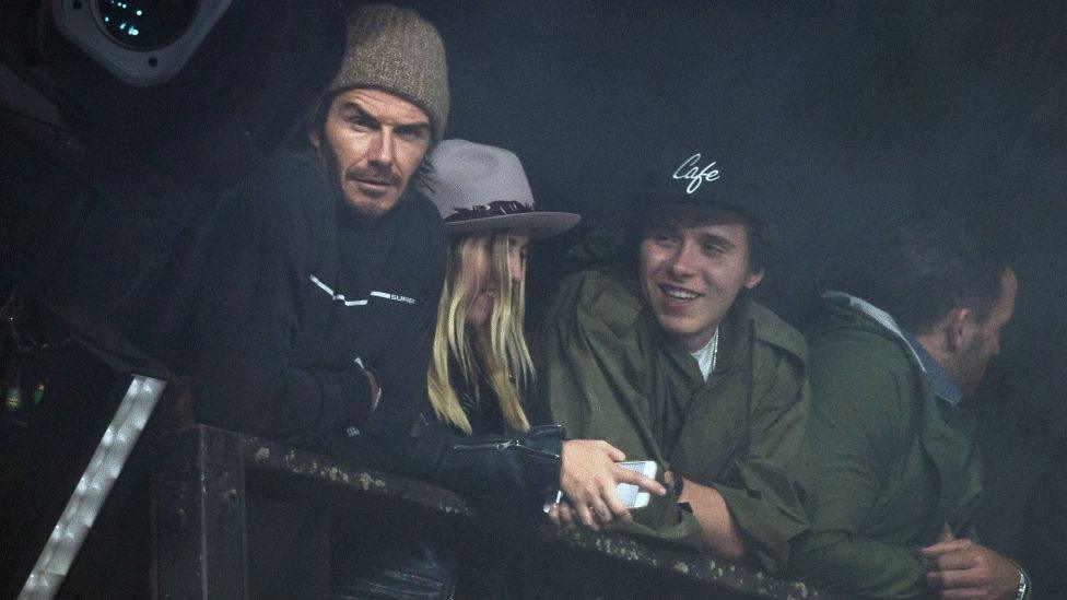 David and Brooklyn Beckham