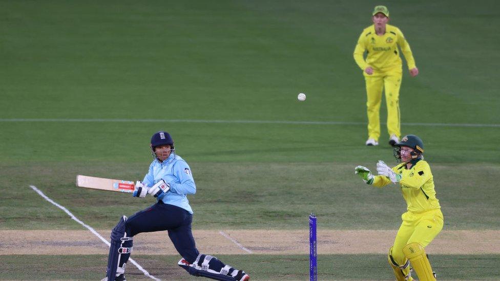 Game play during the England v Australia final