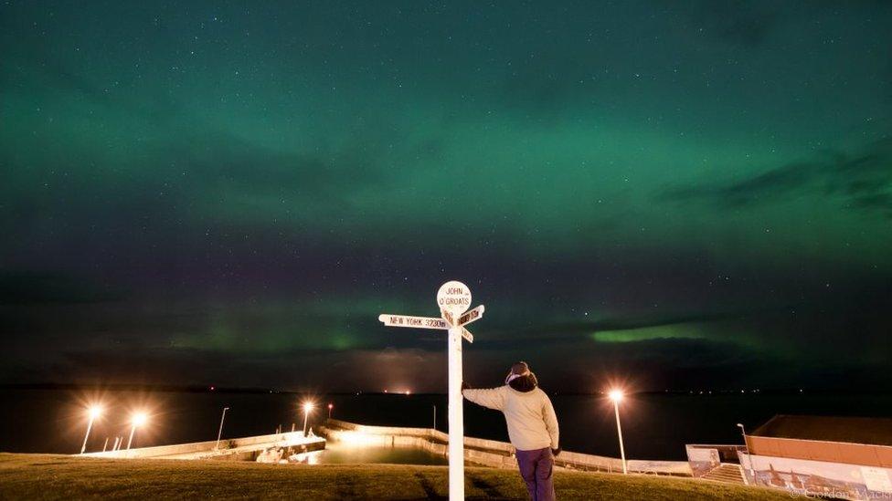 Northern Lights at John O'Groats