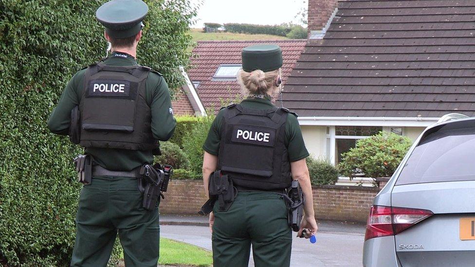 PSNI officers at Rowallane Dale