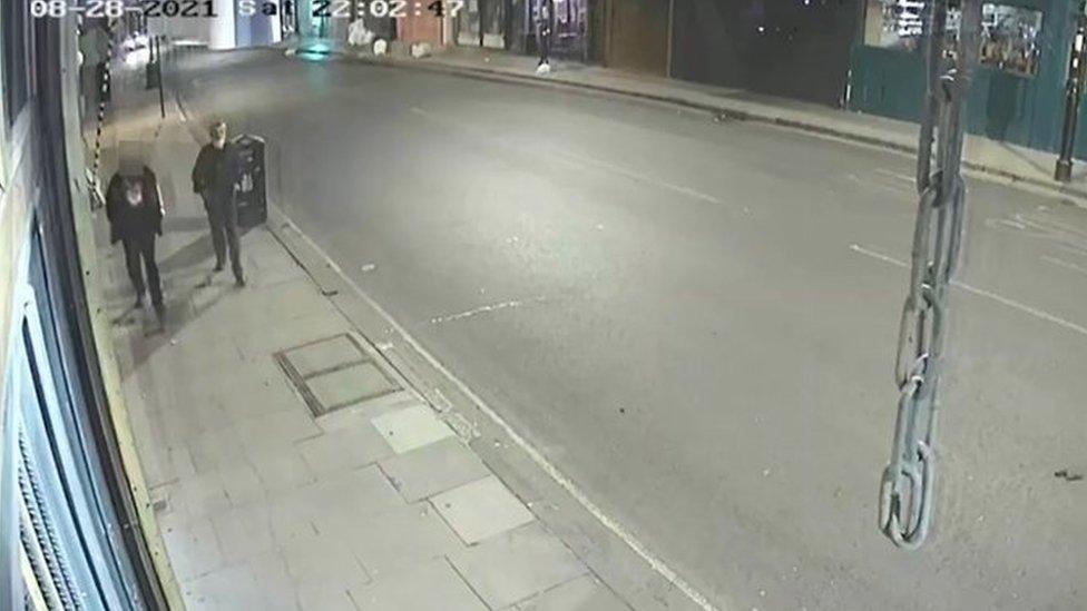 CCTV footage of Frank McKeever