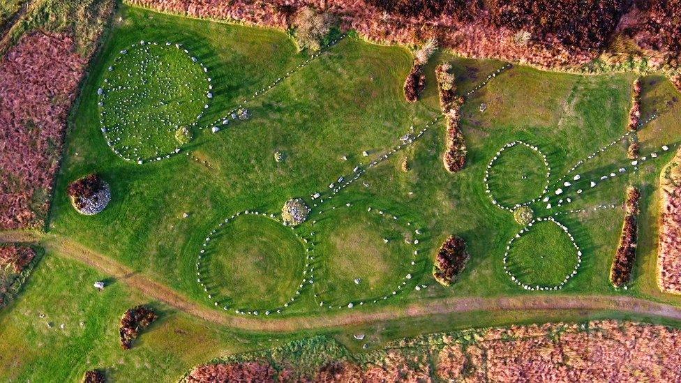 The Beaghmore Stone Circles are located at the foot of the Sperrin mountains