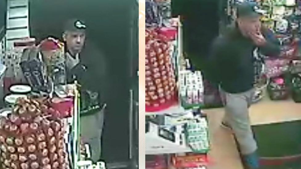 CCTV images of suspect wanted in murder inquiry