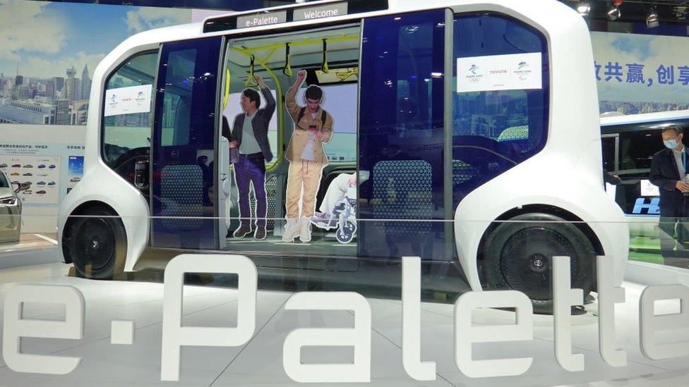 Toyota's e-Palette concept car was unveiled at the third International Import Expo. Shanghai, China, November 7, 2020.