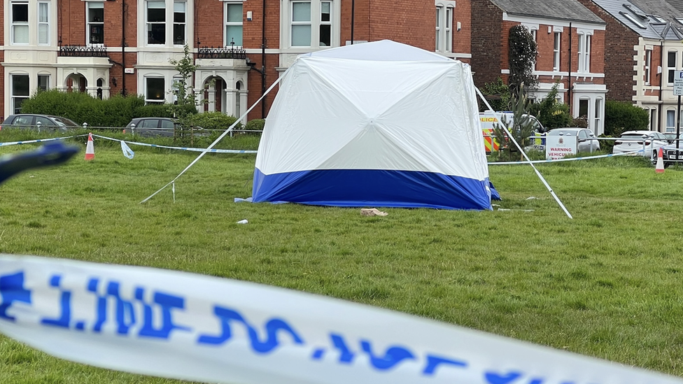 Police tent