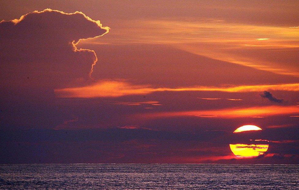 Sunset over the Java Sea